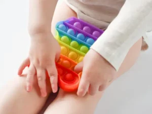 Stress-relieving silicone toy